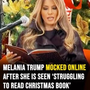 Melania Trump mocked online after she is seen ‘struggling to read Christmas book’ at Children’s Hospital