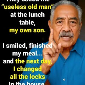 My son called me useless, so the next day I decided to change the locks.