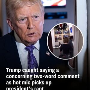 Trump caught saying a concerning two-word comment as hot mic picks up president’s rant