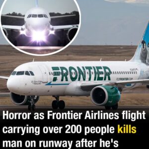 Horror as Frontier Airlines flight carrying over 200 people kills man on runway after he’s ‘sucked into engine’